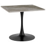 Керамические столы SQT-3K Стол обеденный керамический,мрамор серый 90*90, основание металл черный D60 Керамические столы SQT-3K Стол обеденный керамический,мрамор серый 90*90, основание металл черный D60