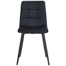 Стулья DC209 Стул мягкий, ЧЕРНЫЙ#G62-50 велюр, каркас металл черный КРУГЛЫЙ