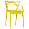 Стул-кресло GH109/DC459 Стул пластиковый литой, ЖЕЛТЫЙ