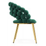 Стулья на металлокаркасе Ball green / gold