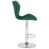 Полубарные стулья Porch green / chrome
