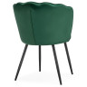 Стулья на металлокаркасе Coral green / black
