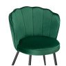 Стулья на металлокаркасе Coral green / black