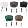 Стулья на металлокаркасе Coral green / black
