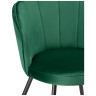 Стулья на металлокаркасе Coral green / black