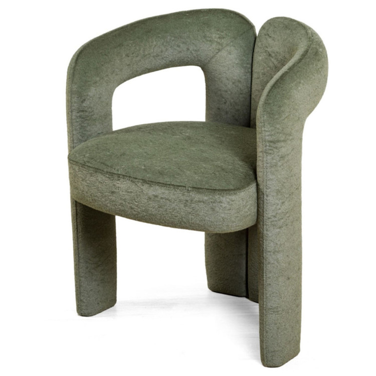 ANGIE полукресло с обивкой тканью микромех, зеленого (Plush green) цвета