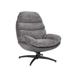 Кресло SIGNAL GISELLE (серый/серый/черный мат)