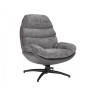 Кресла для отдыха Кресло SIGNAL GISELLE (серый/серый/черный мат)