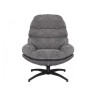 Кресла для отдыха Кресло SIGNAL GISELLE (серый/серый/черный мат)