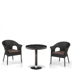 Кофейны комплект плетеной мебели T601/Y79A-W53 Brown (2+1)