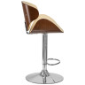 Полубарные стулья Стул барный DOBRIN KARTER, коричневое дерево, кремовый