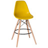 Полубарные стулья Стул барный DOBRIN DSW BAR, ножки светлый бук, цвет сиденья жёлтый (Y-01)