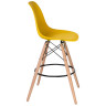 Полубарные стулья Стул барный DOBRIN DSW BAR, ножки светлый бук, цвет сиденья жёлтый (Y-01)