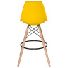 Полубарные стулья Стул барный DOBRIN DSW BAR, ножки светлый бук, цвет сиденья жёлтый (Y-01)