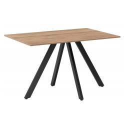 РАЙН дуб табачный / черный Стол обеденный