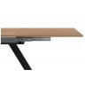 РАЙН стол с ламинированной столешницей, цвет дуб табачный / черный