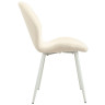 DC826 стул БЕЖЕВЫЙ#T-10 букля, каркас белый 