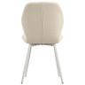 DC826 стул БЕЖЕВЫЙ#T-10 букля, каркас белый 