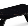 СТИГ стол со стеклянной столешницей под мрамор