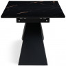 СТИГ стол со стеклянной столешницей под мрамор