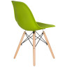 Обеденные стулья и табуреты Набор 4 шт Стул обеденный DOBRIN DSW, ножки светлый бук, цвет салатовый (G-08)