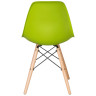 Обеденные стулья и табуреты Набор 4 шт Стул обеденный DOBRIN DSW, ножки светлый бук, цвет салатовый (G-08)