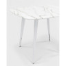 Стеклянные столы Стол обеденный Ричмонд 100*100 белый стеклянный