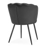 Стулья на металлокаркасе Coral grey / black