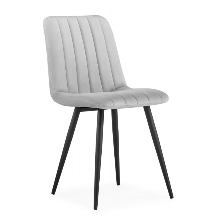 Стулья на металлокаркасе Дани светло-серый / черный