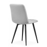 Стулья на металлокаркасе Дани светло-серый / черный