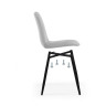 Стулья на металлокаркасе Дани светло-серый / черный
