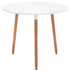 Недорогой обеденный стол. LORINI 90 белый Стол обеденный