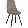 Стул на металлическом каркасе, с обивкой тканью велюр