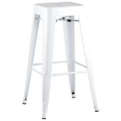 Tolix белый глянцевый, металл, пластик