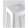Барные табуреты Tolix белый глянцевый, металл, пластик