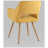 Комплекты из двух стульев Кромвель II желтый, широкая эргономичная спинка, удобные подлокотники, обивка плотная ткань, мет