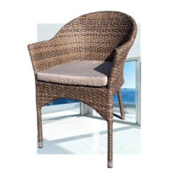 Плетеное кресло AFM-353CL Beige + подушка