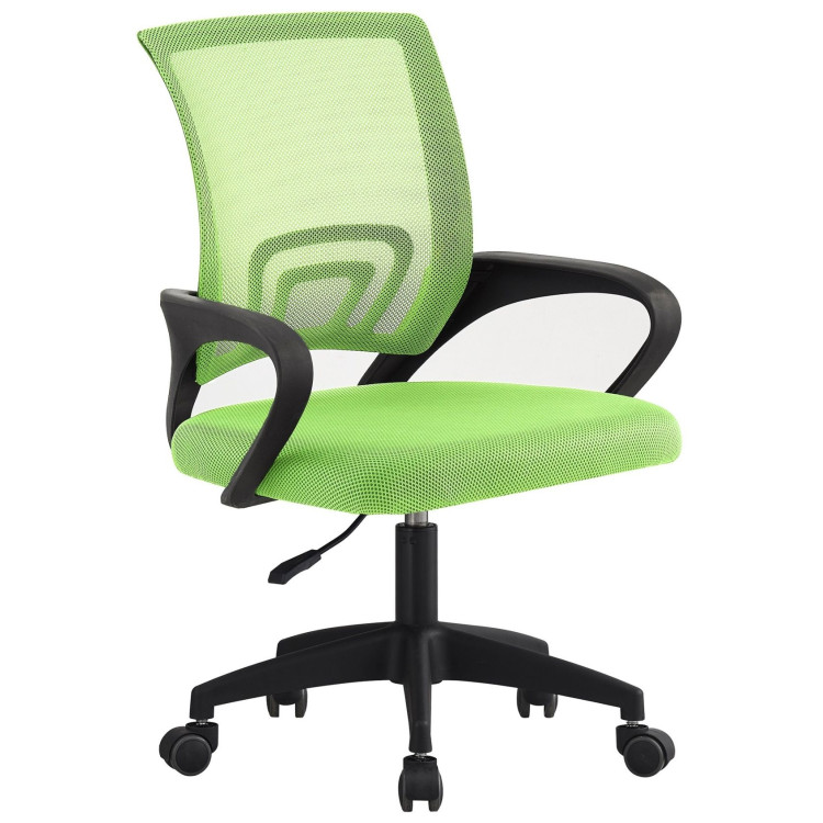 Офисные кресла DC453 Кресло офисное сетка/сиденье ЗЕЛЕНЫЕ крестовина пластик ЧЕРНЫЙ