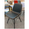 Стулья DC290 Стул мягкий, ЧЕРНЫЙ экокожа, каркас металл черный