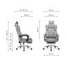Офисные кресла Baron light gray