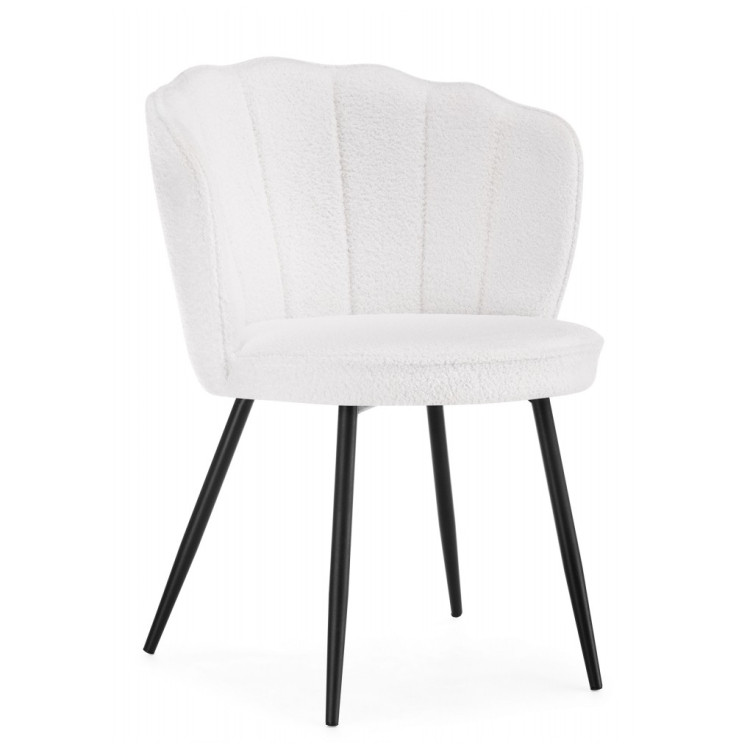 Стулья на металлокаркасе Coral white / black