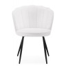 Стулья на металлокаркасе Coral white / black