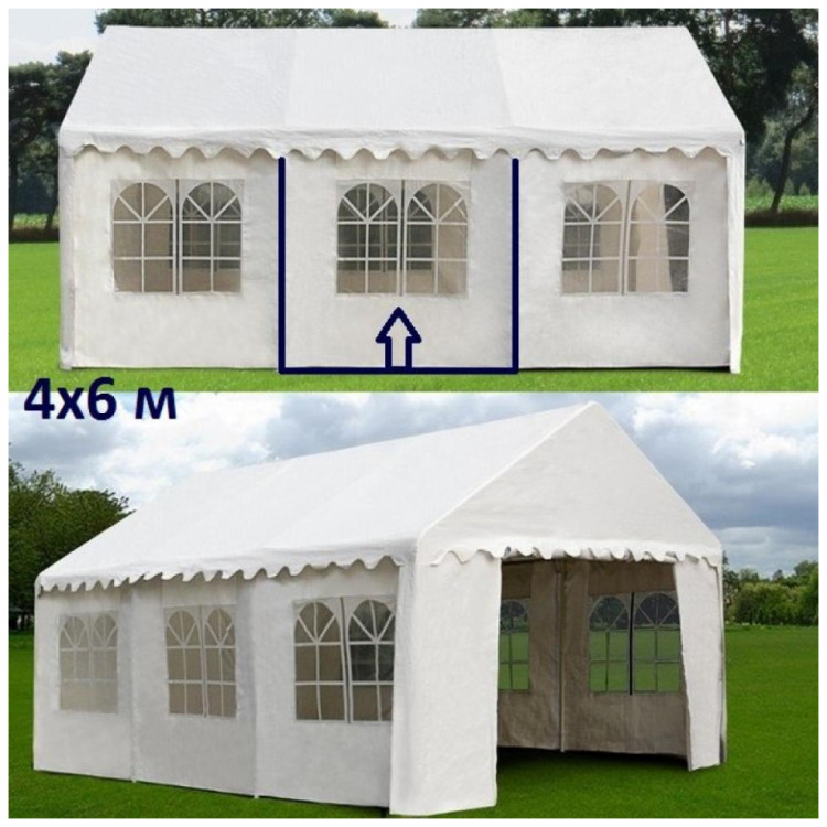 Тенты и шатры для дачи Шатер-павильон AFM-1026W White (4х6)