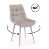 Стулья на металлокаркасе Челси 360 К латте (zd 290) / серый np