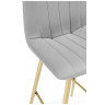 Полубарные стулья Дани Мини светло-серый (zd 960) / золотой