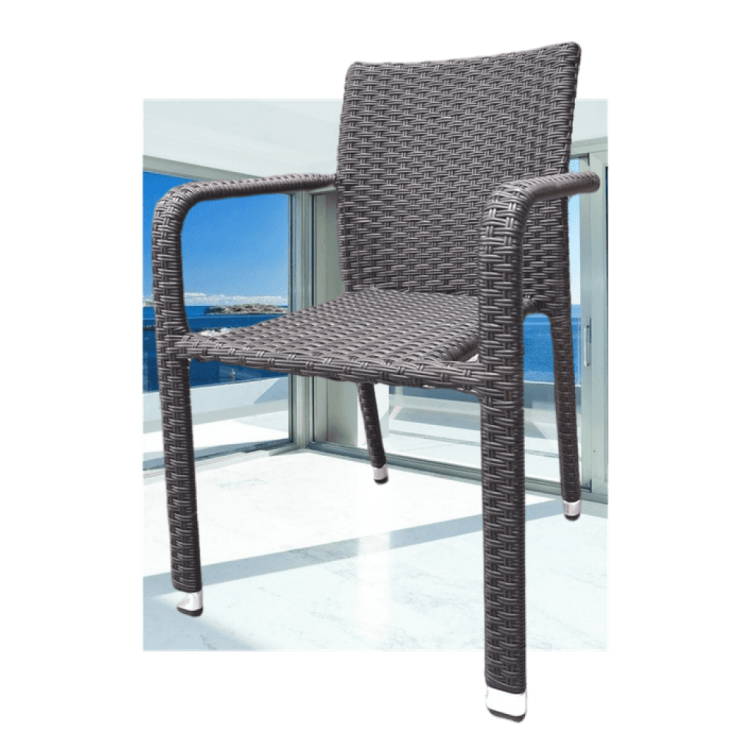 Стулья из искусственного ротанга Стул плетеный из ротанга AFM-4030B Brown