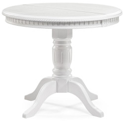 ДОЛЕРИТ белый деревянный обеденный стол