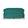 Дизайнерские диваны Диван Dandy двухместный, бархат зеленый 19