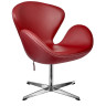 SWAN CHAIR дизайнерское кресло с обивкой натуральной кожей