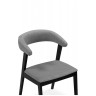 ТОКИО 2 стул на деревянном каркасе с обивкой тканью серого цвета (ткань 234) / черное дерево